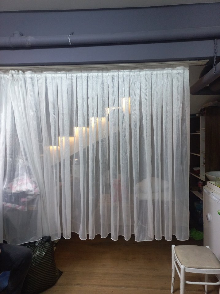 Beyaz Düz tul Perde - Görsel 2