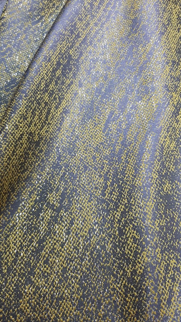 Gri ve Sarı Batik Desenli Modern Perde iki kanat fiyatidir - Görsel 5