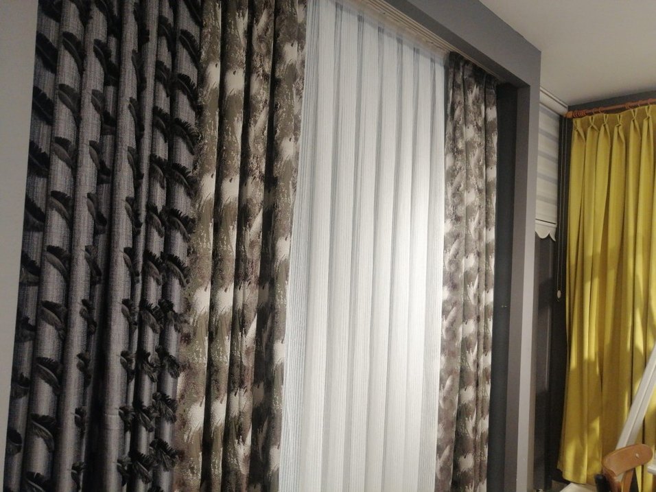 Gri Çizgili Beyaz Modern Perde fiyat hepsinin fiyatidir - Görsel 3