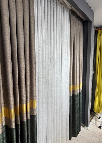 Modern Klasik Gri Çizgili Perde fiyat hepsinin fiyatidir - Görsel 6