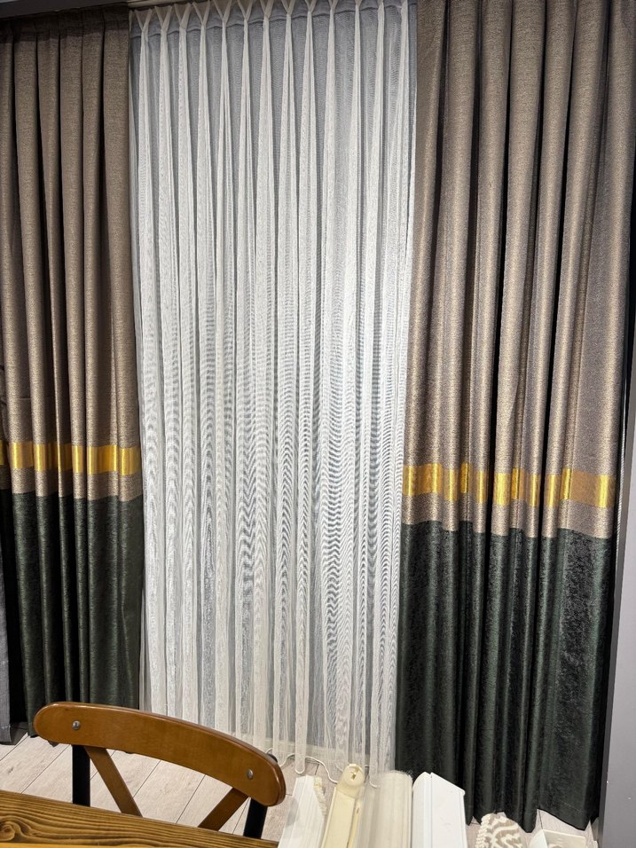 Modern Klasik Gri Çizgili Perde fiyat hepsinin fiyatidir - Görsel 4