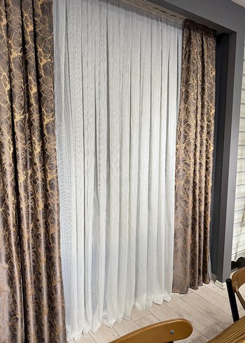 Yılan Desenli Bej Gözde Perde fiyat hepsinin fiyatidir - Görsel 2