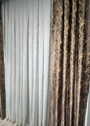 Yılan Desenli Bej Gözde Perde fiyat hepsinin fiyatidir - Görsel 3