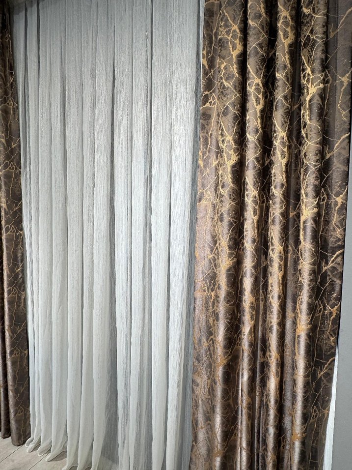 Yılan Desenli Bej Gözde Perde fiyat hepsinin fiyatidir - Görsel 3