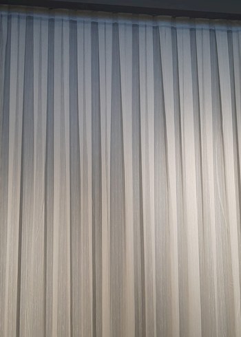 Bej Gri Modern Düz Perde - Görsel 2