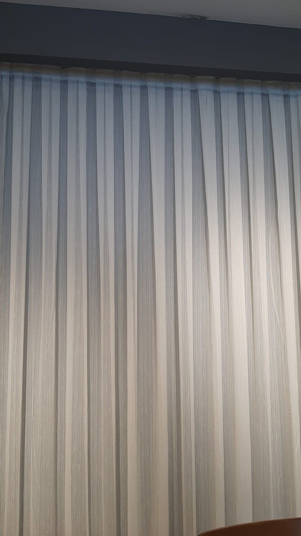 Bej Gri Modern Düz Perde - Görsel 2