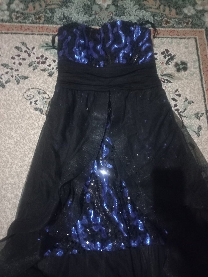 Siyah Drapeli Straplez Uzun Abiye Elbise - Görsel 4