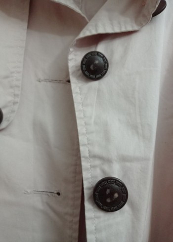 Kadın Pudra Pembe Trençkot - Görsel 4