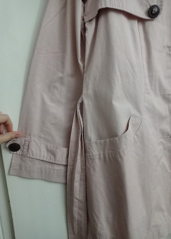 Kadın Pudra Pembe Trençkot - Görsel 6