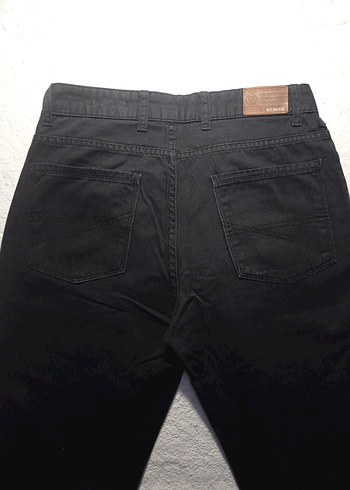 Erkek Siyah Regular Fit Denim Pantolon - Görsel 7