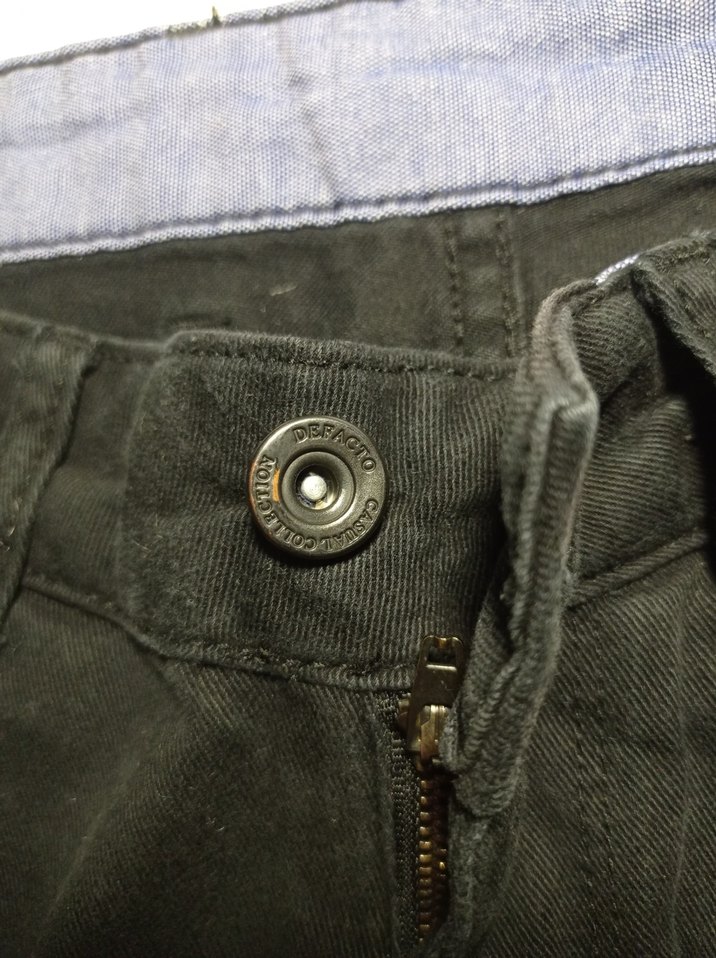 Erkek Siyah Regular Fit Denim Pantolon - Görsel 3