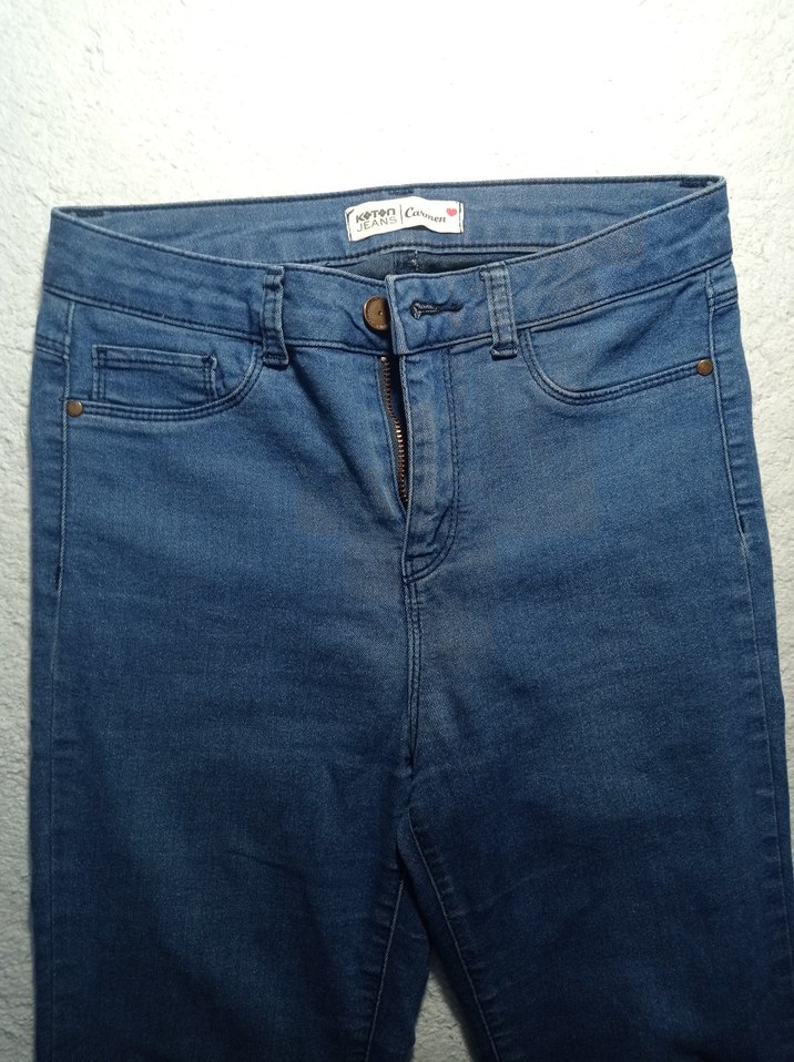 Kadın Mavi Denim Jean - Görsel 2