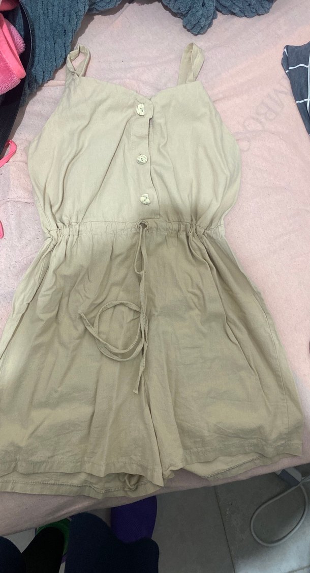 Bej keten tulum - Görsel 2