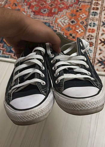 Siyah Converse All Star Düşük Tabaklı Spor Ayakkabı - Görsel 3