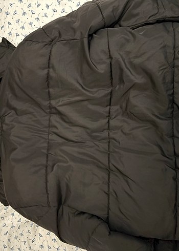 Siyah Fermuarlı şişme mont - Görsel 3