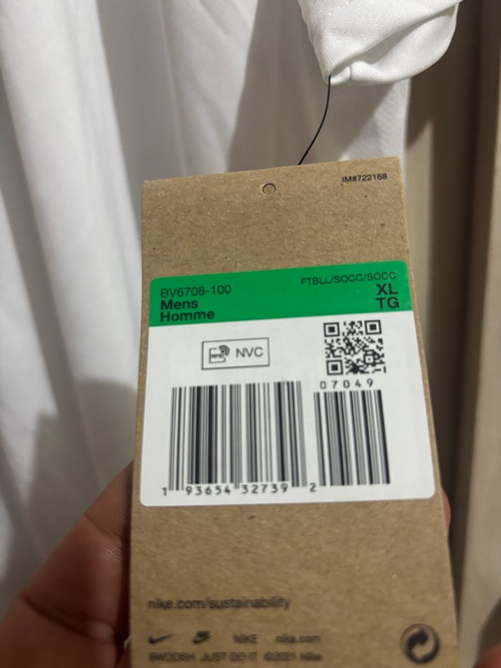 Orjinal etiketli nike
Erkek Beyaz Nike Spor Tişörtü - Görsel 2