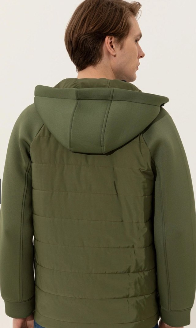 Uspa marka
Erkek Haki Fermuarlı Kapüşonlu Sweatshirt - Görsel 2