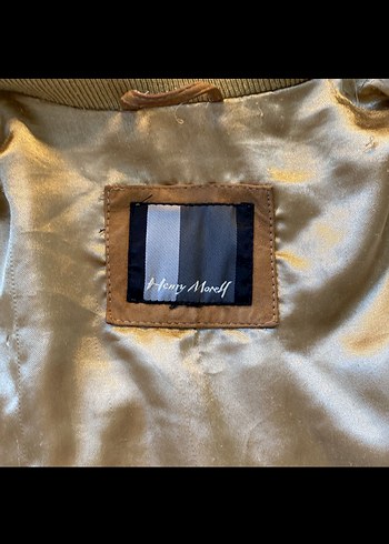 Vintage Henry Morell Hakiki Süet Deri Bomber Ceket - Görsel 3