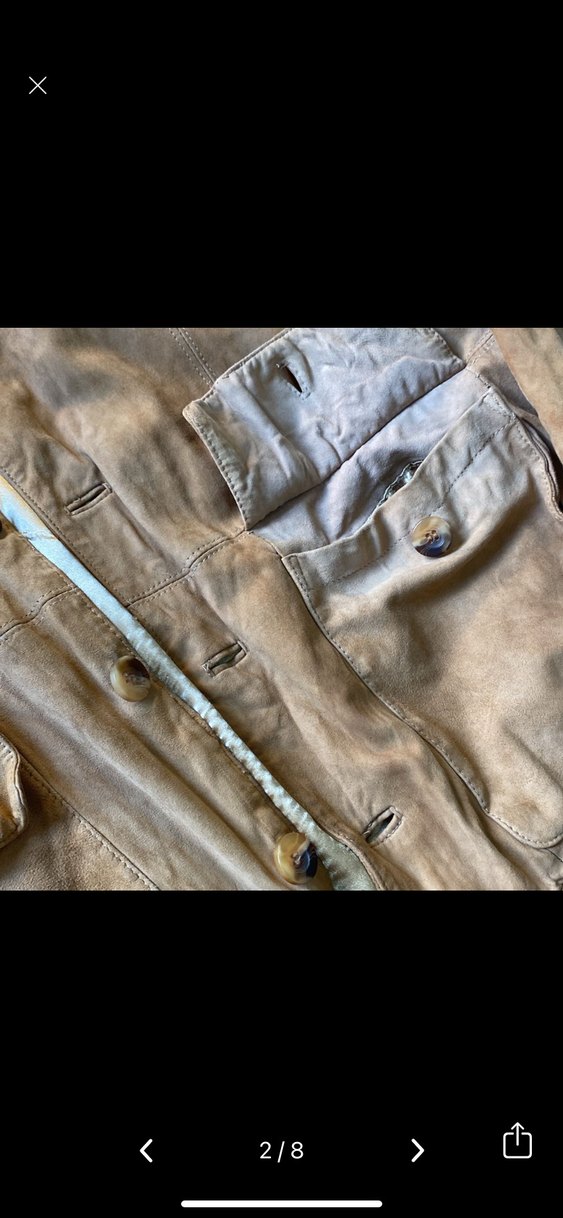 Vintage Henry Morell Hakiki Süet Deri Bomber Ceket - Görsel 2