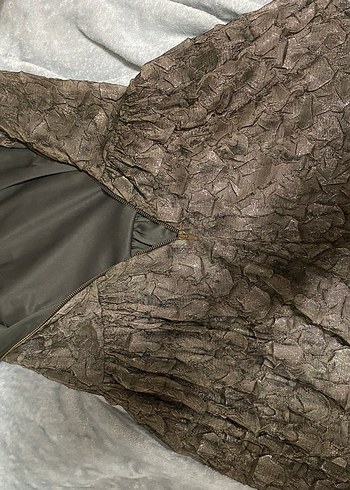 Zara Haki Mini Gece Elbisesi - Görsel 3