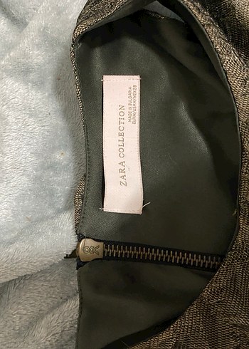 Zara Haki Mini Gece Elbisesi - Görsel 2