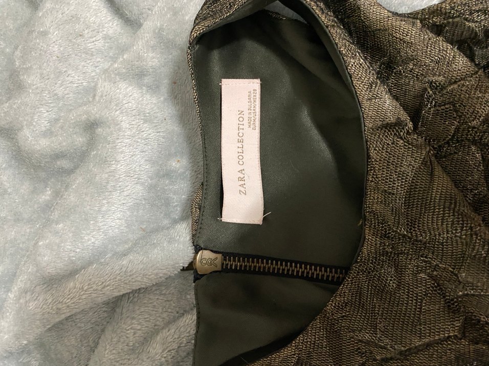 Zara Haki Mini Gece Elbisesi - Görsel 2