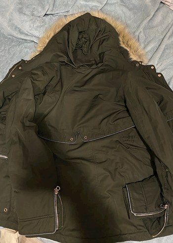 Zara Kürklü Kapüşonlu Mont - Görsel 4