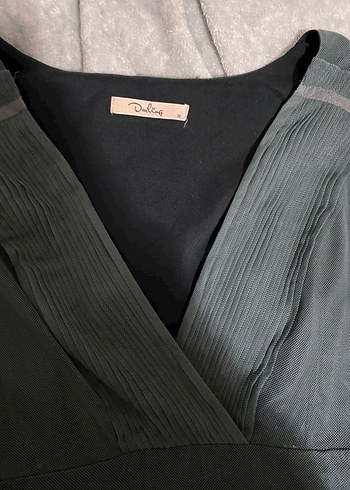 Dantel Detaylı Vintage Midi Elbise - Görsel 4