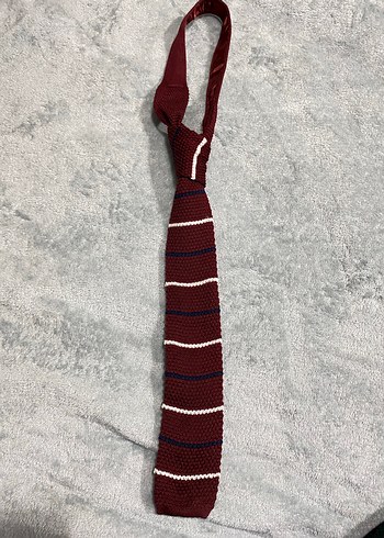Altınyıldız Triko Bordo Çizgili Erkek Kravat - Görsel 5