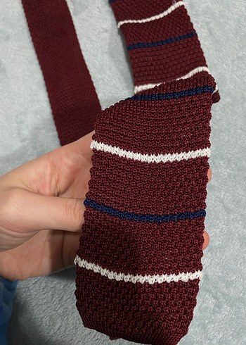 Altınyıldız Triko Bordo Çizgili Erkek Kravat - Görsel 2