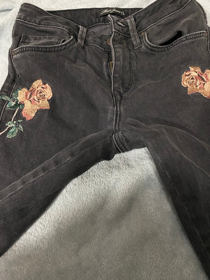 Mavi Jeans Nakışlı Füme Kadın Kot Pantolon - Görsel 3