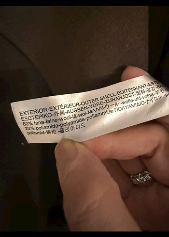 Massimo Yünlü Haki Kadın Kaban - Görsel 5