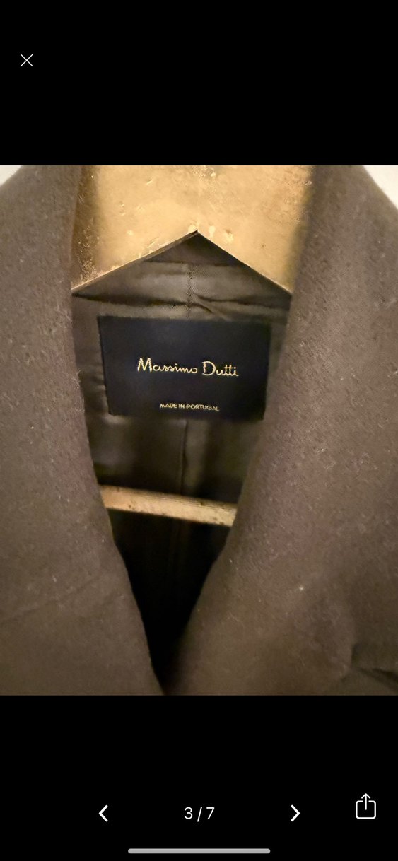 Massimo Yünlü Haki Kadın Kaban - Görsel 3