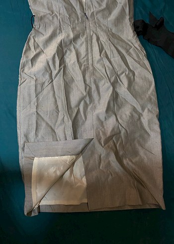 Y2K İpekyol Yün-İpek Midi Kalem Elbise - Görsel 8