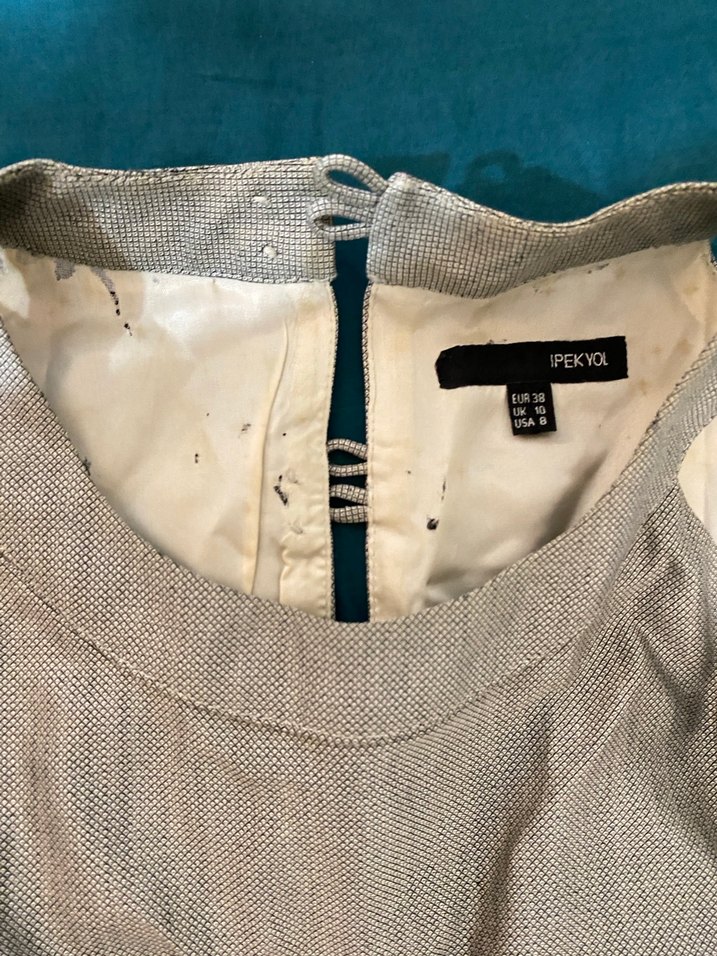 Y2K İpekyol Yün-İpek Midi Kalem Elbise - Görsel 5