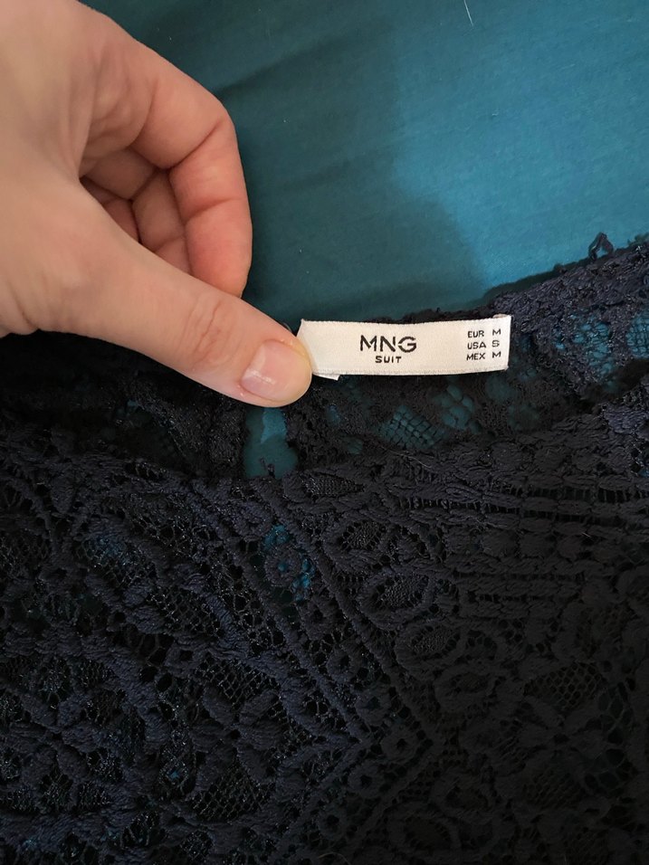 Fairycore Y2K Siyah Dantel Bohem Bluz - Görsel 5