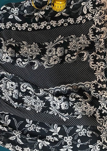 Mango Fairycore Y2K Siyah Desenli Şifon Etek - Görsel 2