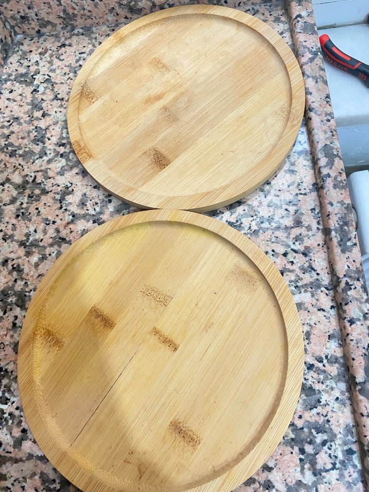 Parlak Bej Bambu Dikdörtgen Tepsi - Görsel 2