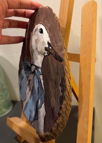 El Boyaması Gri Ördek Figürü - Görsel 4