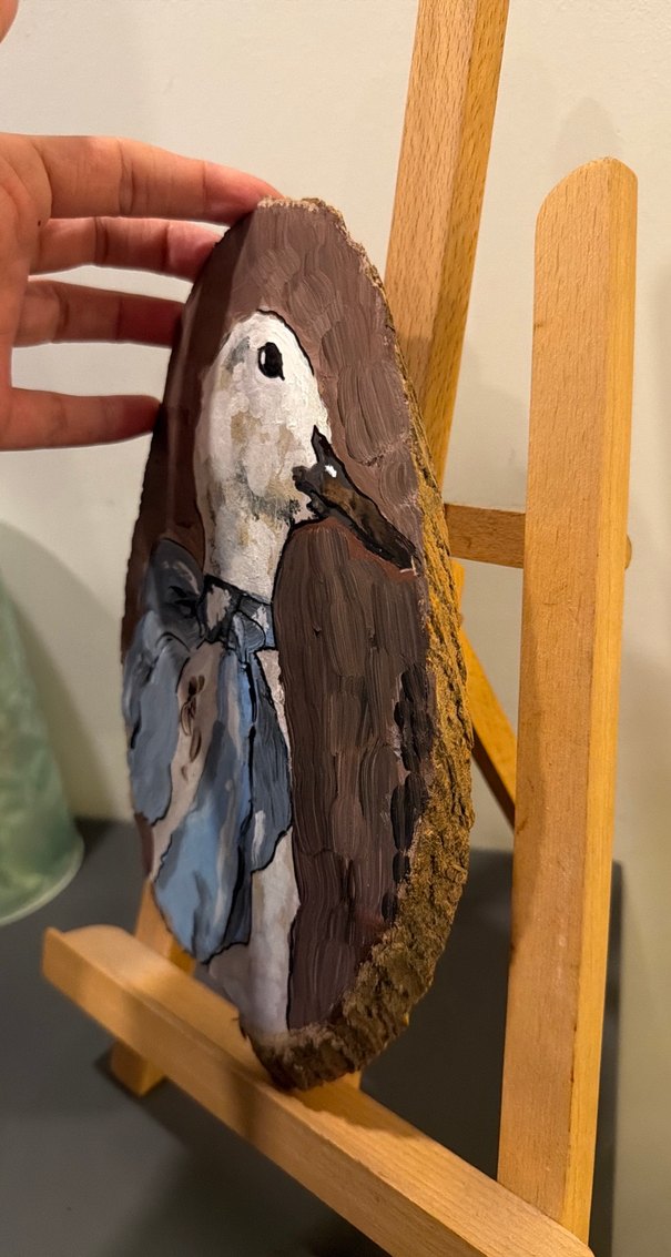 El Boyaması Gri Ördek Figürü - Görsel 4