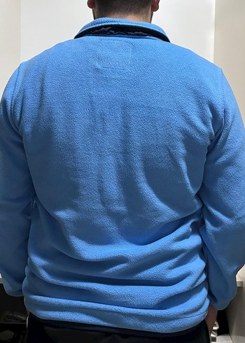 Vans Erkek Mavi Fermuarlı Polar Sweatshirt - Görsel 3