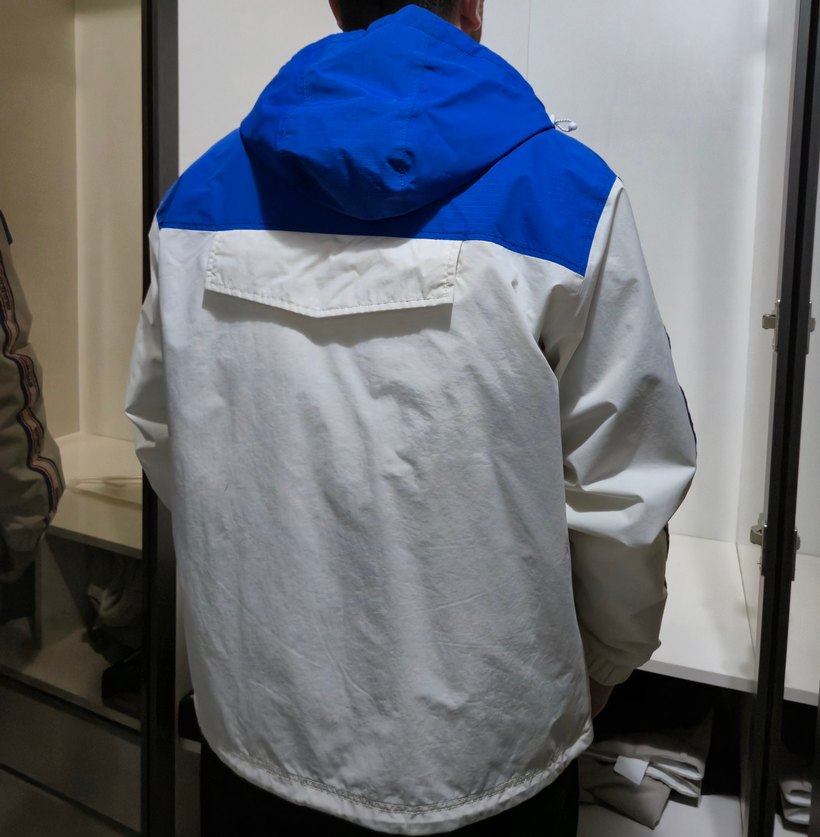 Napapijri Erkek Beyaz Mavi Fermuarlı Rüzgarlık - Görsel 5