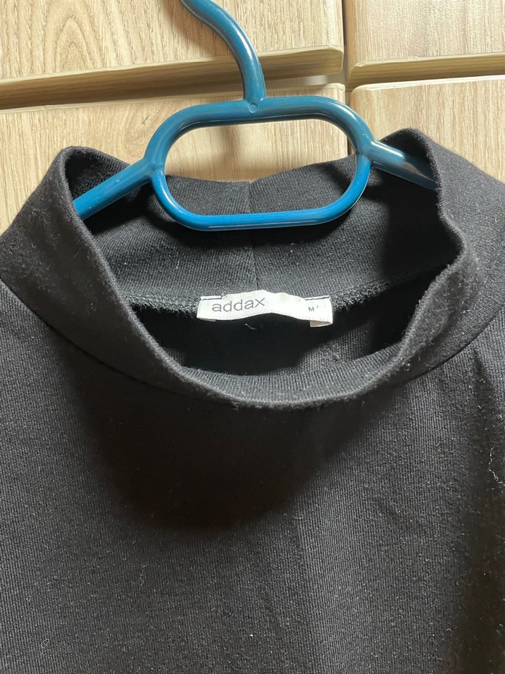 Yüksek Yaka Siyah Kadın Sweatshirt - Görsel 2