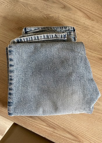 Gri Mavi Kadın Midi Boy Kot Pantolon - Görsel 9