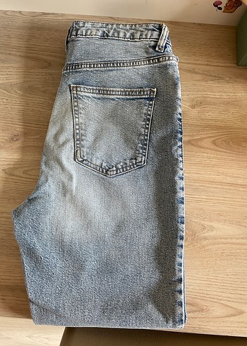 Gri Mavi Kadın Midi Boy Kot Pantolon - Görsel 4