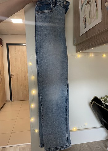 Gri Mavi Kadın Midi Boy Kot Pantolon - Görsel 6