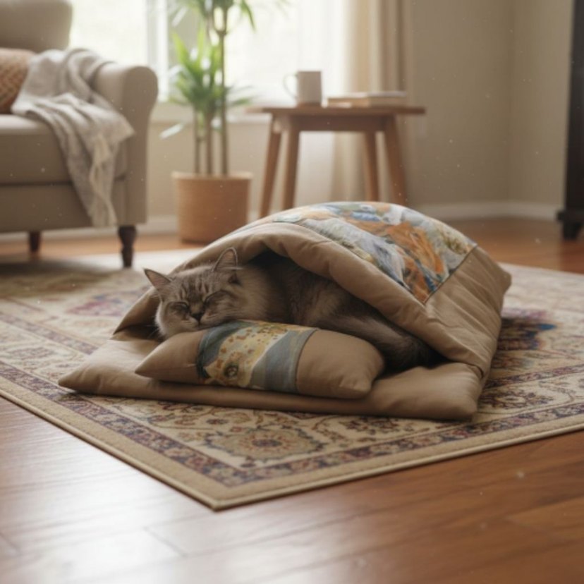 pofidik kedi yatağı - Görsel 5