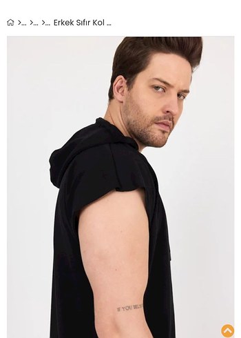 hoodraze sıfır kol kapşonlu tişört - Görsel 5