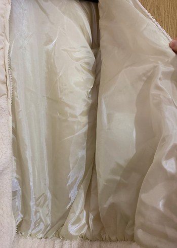 Kadın Beyaz Rahat Puff Mont - Görsel 8