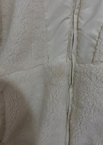 Beyaz Şişme Yumuşak Kumaşlı Kadın Ceket - Görsel 7